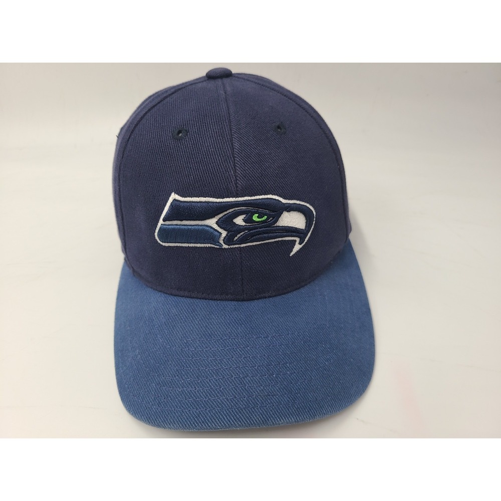 Seattle Seahawks Reebok Adjustable (Fits Small) Hat Cap Cotton NFL Football Blue